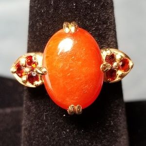 Vintage 14k gold Carnelian Ring